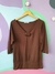 Blusa Alongada Chocolate