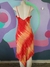 Vestido Slip Dress Midi Assimétrico Coral - Eira e Beira Brechó