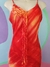 Vestido Slip Dress Midi Assimétrico Coral - comprar online
