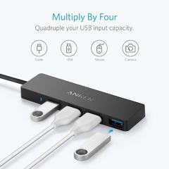 Hub 4 Puertos USB 3.0 Ultra Slim ANKER - tienda online