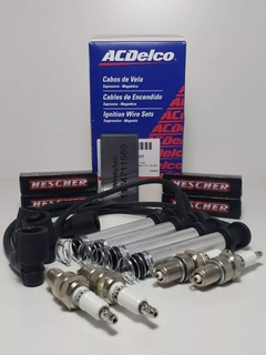 Kit Cables de Bujia Acdelco con bujias Hescher para Chevrolet Zafira 2.0 8V - comprar online