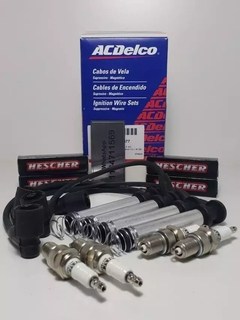 Kit Cables de Bujia Acdelco con bujias Hescher para Chevrolet Vectra 2.0 8V en internet