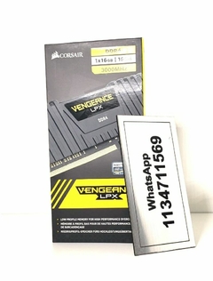 Memoria DDR4 Corsair 16Gb 3000 MHz Vengeance LPX Black CMK16GX4M1D3000C16