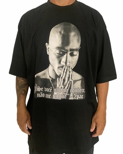Camiseta rap power oversized tupac nao me julgue na internet