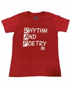 Camiseta infantil rap power rhythm and poetry - comprar online