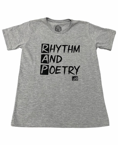 Camiseta infantil rap power rhythm and poetry - Rap Power