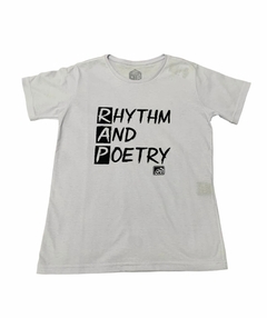 Camiseta infantil rap power rhythm and poetry - loja online