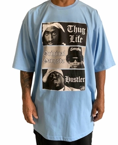Camiseta rap power oversized tupac thug life nwa notorious big na internet