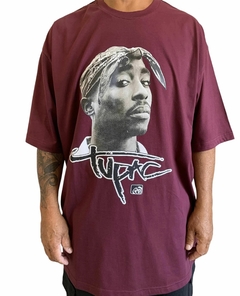 Camiseta rap power oversized tupac shakur 96 na internet