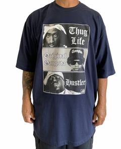 Camiseta rap power oversized tupac thug life nwa notorious big