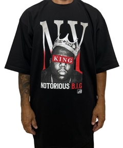 Camiseta rap power oversized notorious big king ny - comprar online