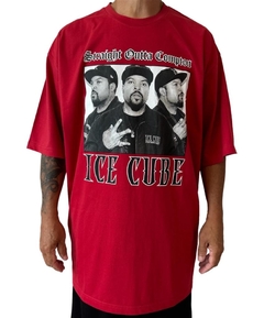 Camiseta rap power oversized straight outta ice cube - comprar online