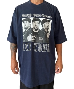 Camiseta rap power oversized straight outta ice cube na internet