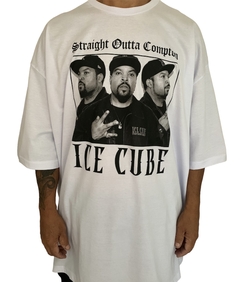 Camiseta rap power oversized straight outta ice cube