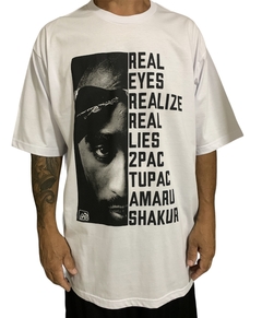 Camiseta rap power tupac real eyes realize real lies 2pac tupac amaru shakur na internet