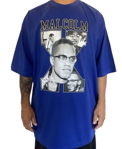 Camiseta rap power oversized malcolm x na internet