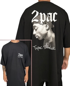 Camiseta rap power oversized tupac shakur na internet