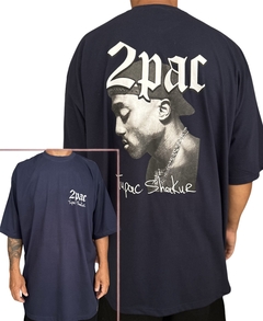 Camiseta rap power oversized tupac shakur - comprar online