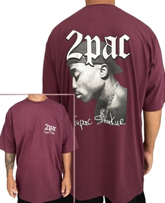 Camiseta rap power oversized tupac shakur