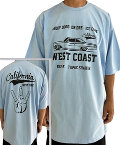 Camiseta rap power oversized west coast california - Rap Power