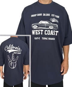 Camiseta rap power oversized west coast california - comprar online