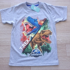 Remera Dinosaurio ,personajes gris