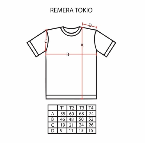 REMERA TOKIO DISCONTINUA - Frabulosa