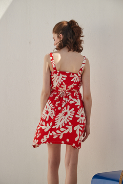 Vestido AFRODITA - print rojo - comprar online