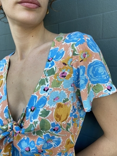 Vestido PENELOPE - flores pastel - comprar online
