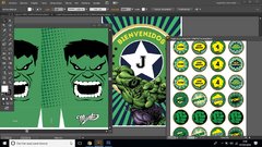Kit imprimible Hulk PERSONALIZADO en internet