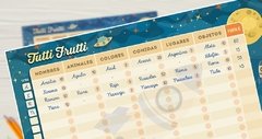 Tutti Frutti Imprimible sin Personalización
