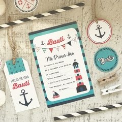 Kit Imprimible Náutico marinero PERSONALIZADO - tienda online