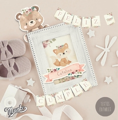 Kit imprimible Animalitos del Bosque Terra Rosa PERSONALIZADO - tienda online