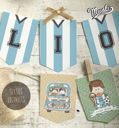 Kit Imprimible Mundial Argentina La Scaloneta Messi Textos Editables - Kits Imprimibles Munki