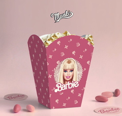 cajita popcorn palomitas pochoclos de cumpleaños barbie pdf para imprimir