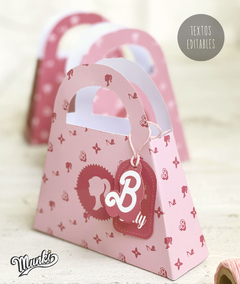 bolsitas cartera de barbie para golosinas cumpleaños personalizado