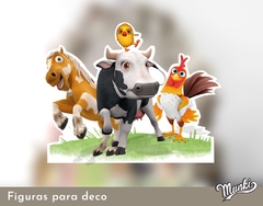 Kit imprimible Mobiliario Animalitos de la Granja de Zenón para decorar eventos - comprar online
