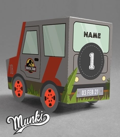 Kit Imprimible Caja jeep Jurassic Park PDF con TEXTOS EDITABLES - comprar online