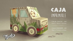 Kit Imprimible Caja jeep Safari PDF con TEXTOS EDITABLES - comprar online