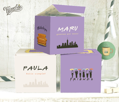 cajas sorpresa para regalar souvenir decoración serie friends