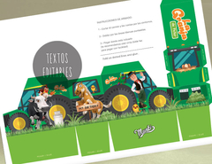 kit imprimible granja de zenon caja tractor para imprimir