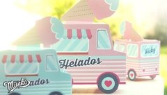 Camioncito de Helados Lo envío PERSONALIZADO con Nombrej - tienda online