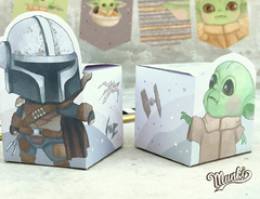 baby yoda mandalorian party candy box