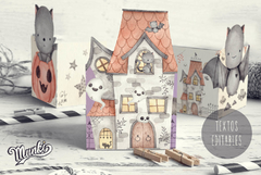 kit imprimible fiesta de halloween decoración party box munki