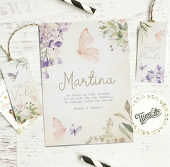 tarjetas y etiquetas para imprimir decoración mariposas