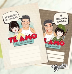 Kit Imprimible Tarjetas San Valentín Frases Dardo y María Elena - comprar online