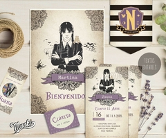 Kit Imprimible Merlina PDF TEXTOS EDITABLES deco cumpleaños - comprar online