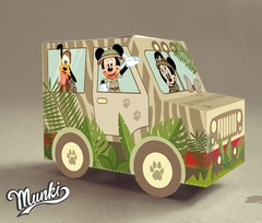 Caja Imprimible golosinas Minnie Safari con Textos Editables