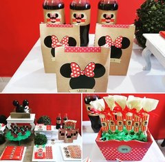 Kit Imprimible Minnie Rojo PERSONALIZADO