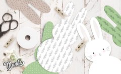 kit imprimible pascuas conejos acuarelas munki
